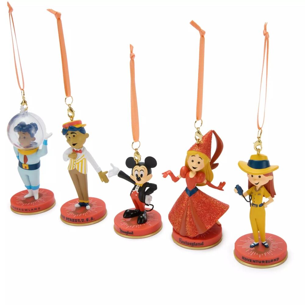 Disneyland 70th Anniversary Vault Collection Figural Ornament Set